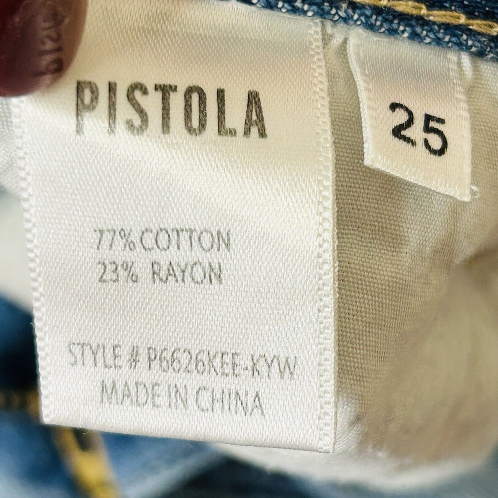 Pistola Presley High Rise Relaxed Roller Jeans 25 Revolve Key West Distressed - Picture 6 of 8
